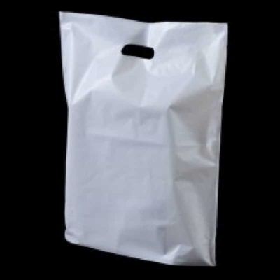 White Patch Handle Carriers- Large (Box of 500)